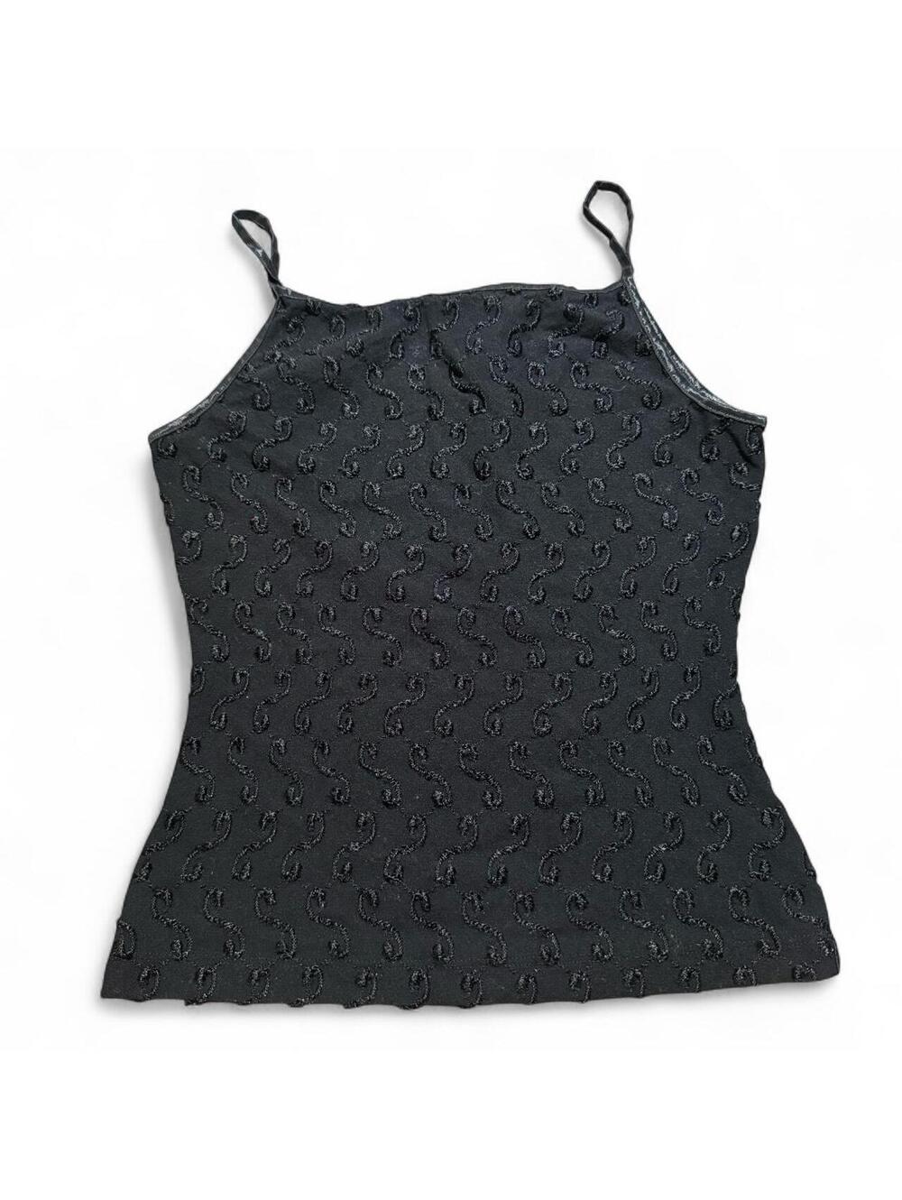 Vintage Go Figure Intimates black textured cami